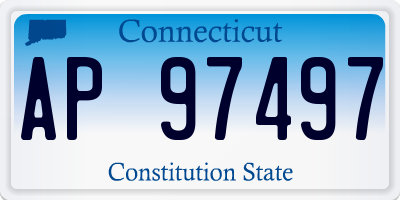 CT license plate AP97497