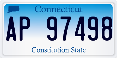 CT license plate AP97498