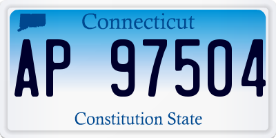 CT license plate AP97504