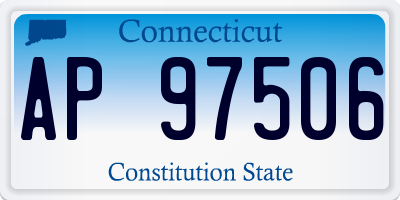 CT license plate AP97506