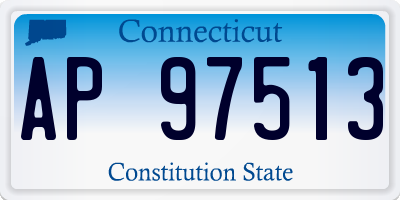 CT license plate AP97513