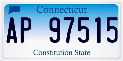 CT license plate AP97515