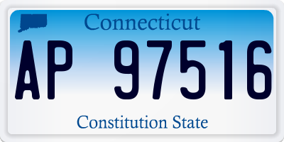 CT license plate AP97516