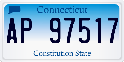 CT license plate AP97517