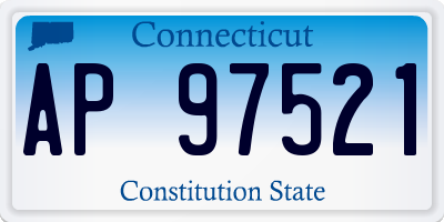 CT license plate AP97521