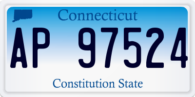 CT license plate AP97524