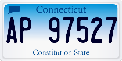 CT license plate AP97527