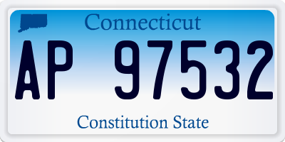 CT license plate AP97532
