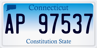 CT license plate AP97537