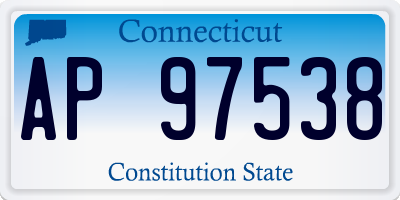 CT license plate AP97538