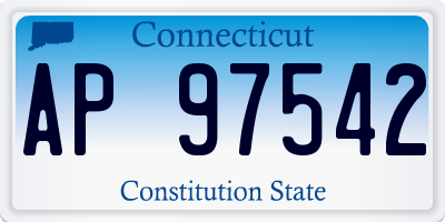 CT license plate AP97542