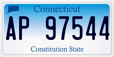 CT license plate AP97544