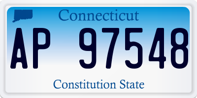 CT license plate AP97548