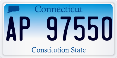 CT license plate AP97550