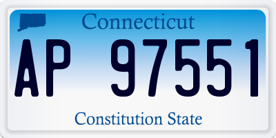 CT license plate AP97551