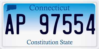 CT license plate AP97554