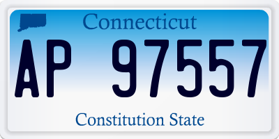 CT license plate AP97557