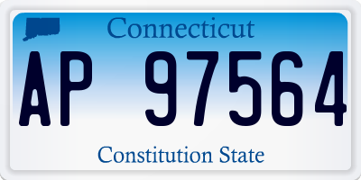 CT license plate AP97564