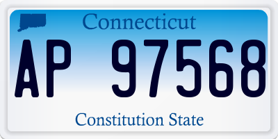 CT license plate AP97568
