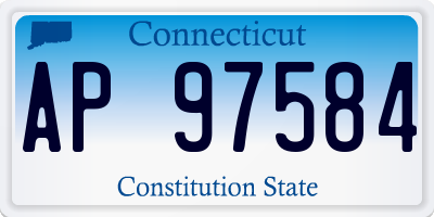 CT license plate AP97584