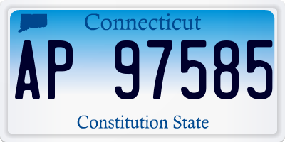 CT license plate AP97585