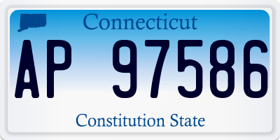 CT license plate AP97586