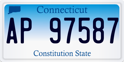 CT license plate AP97587