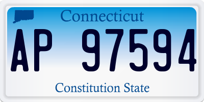 CT license plate AP97594