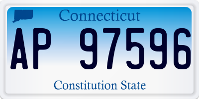 CT license plate AP97596