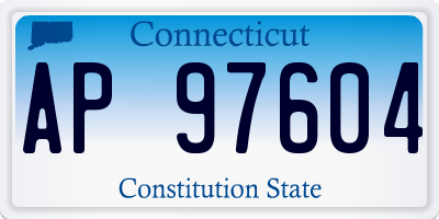CT license plate AP97604