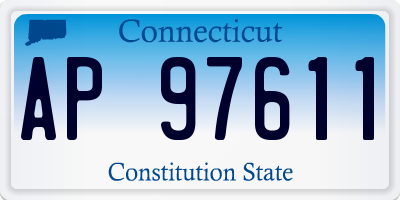 CT license plate AP97611