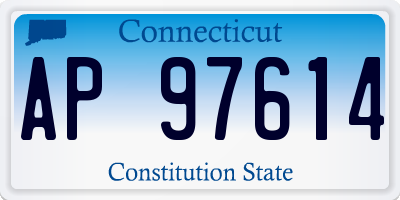 CT license plate AP97614