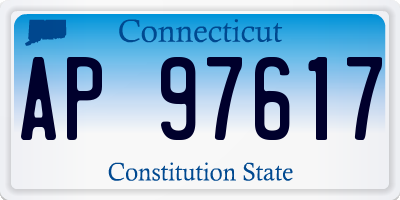 CT license plate AP97617