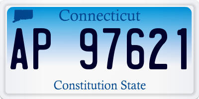 CT license plate AP97621
