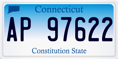 CT license plate AP97622