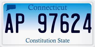 CT license plate AP97624