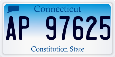 CT license plate AP97625