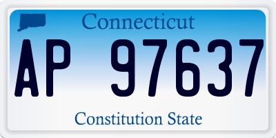 CT license plate AP97637