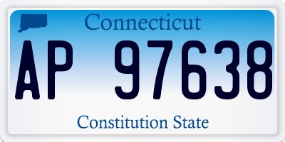CT license plate AP97638