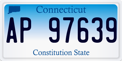 CT license plate AP97639