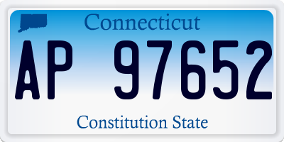 CT license plate AP97652
