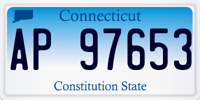 CT license plate AP97653