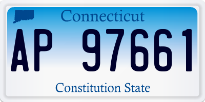 CT license plate AP97661