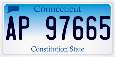 CT license plate AP97665