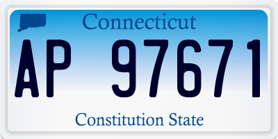 CT license plate AP97671