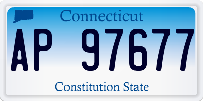 CT license plate AP97677