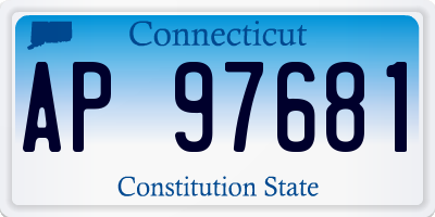 CT license plate AP97681
