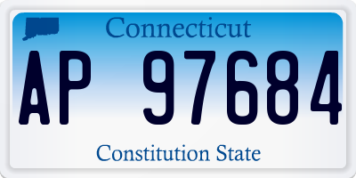 CT license plate AP97684