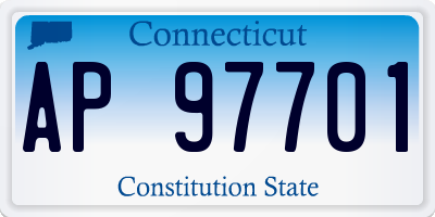 CT license plate AP97701