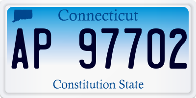 CT license plate AP97702
